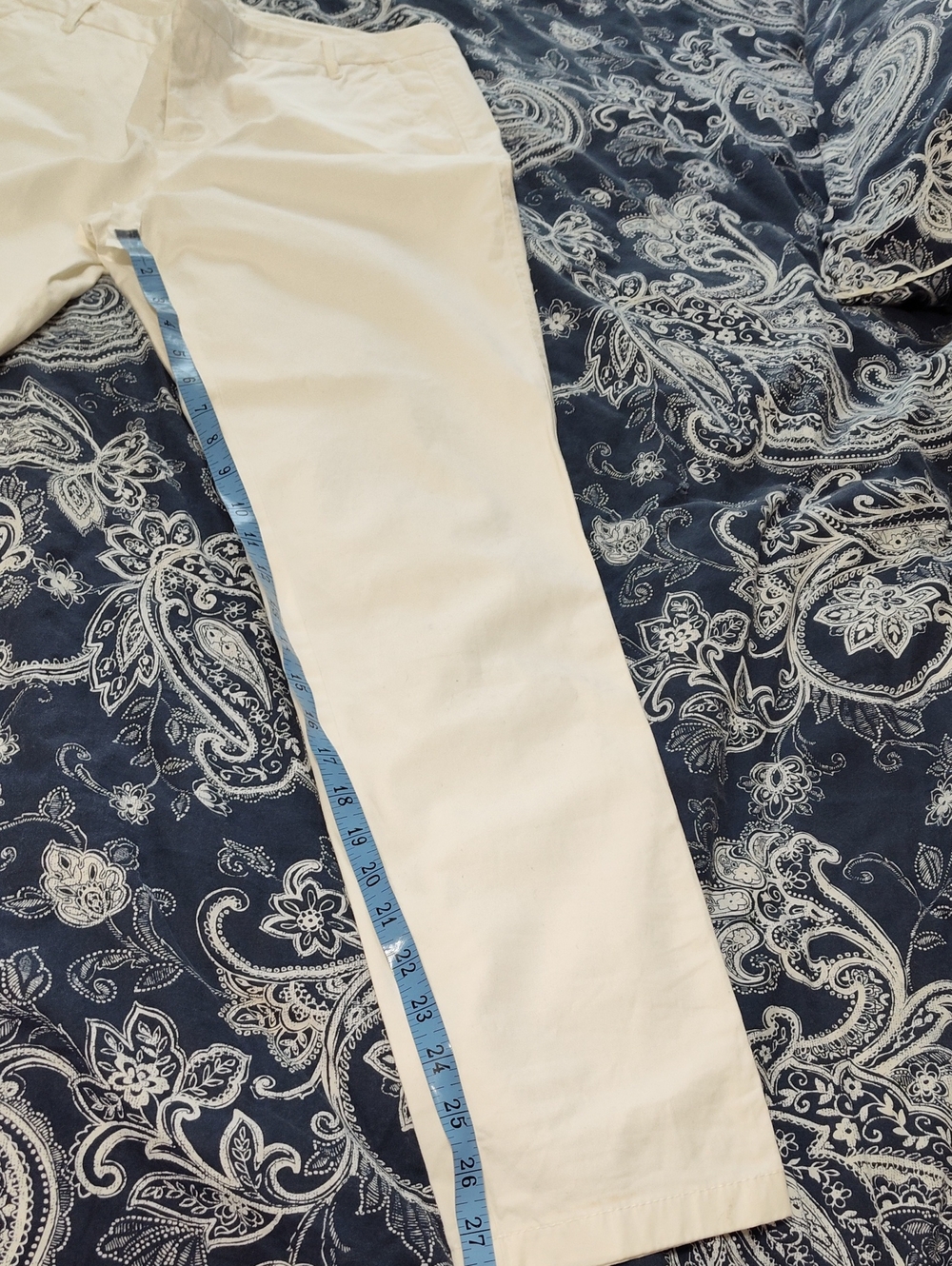 White Slim Ankle Pants.